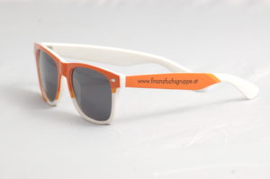 bedruckte Sonnenbrille mit Logo selbst gestalten & selbst designen | Werbeartikel | Werbesonnenbrillen