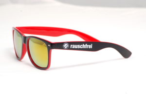 bedruckte Sonnenbrille mit Logo selbst gestalten & selbst designen | Werbeartikel | Werbesonnenbrillen